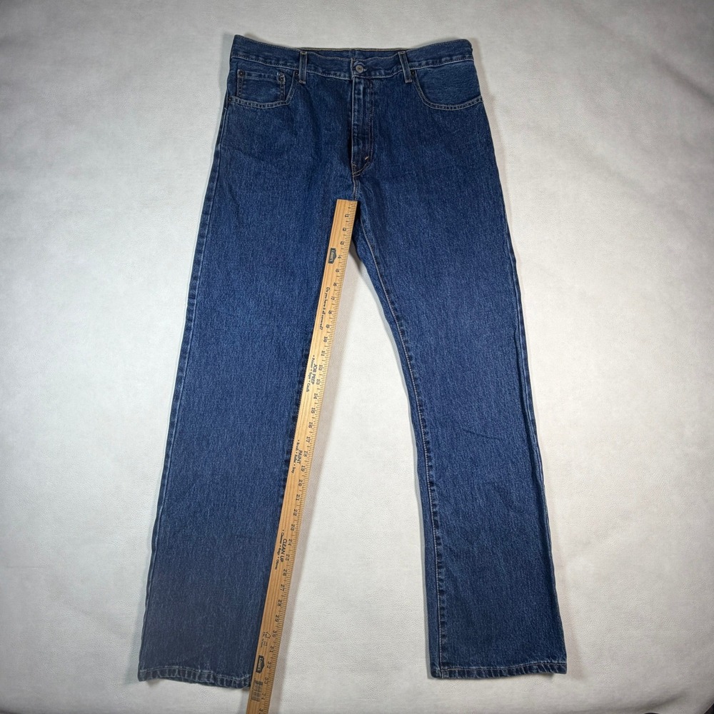 Levis 517 Bootcut Jeans Mens 36x34 Medium Wash Blue Denim Pants 517-0217‎ - Picture 6 of 12